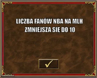 Liczba fanów NBA na MLH zmniejsza się do 10