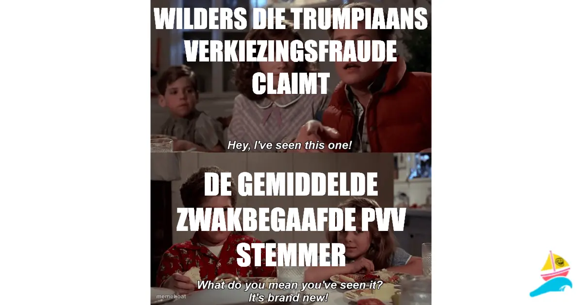 Wilders die Trumpiaans verkiezingsfraude claimt