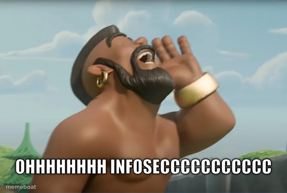 ohhhhhhhh infoseccccccccccc