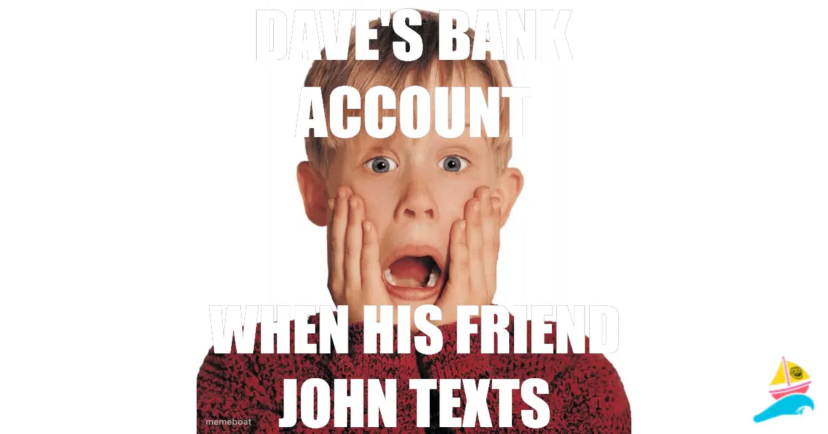 Dave's bank account