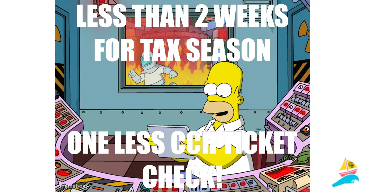 Less than 2 weeks for Tax Season