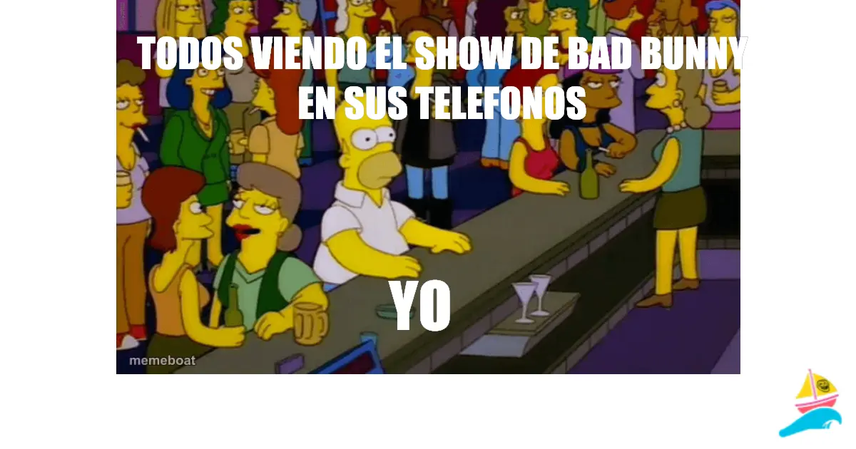TODOS VIENDO EL SHOW DE BAD BUNNY EN SUS TELEFONOS