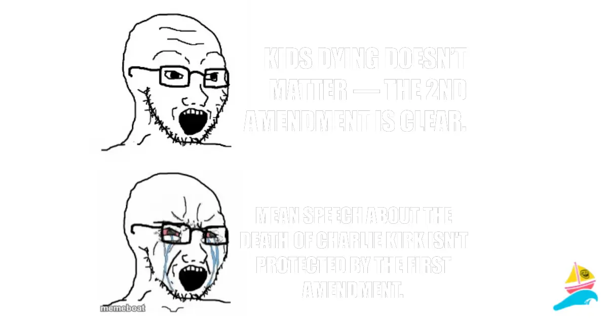 Kids dying doesn’t matter — the 2nd Amendment is clear.
