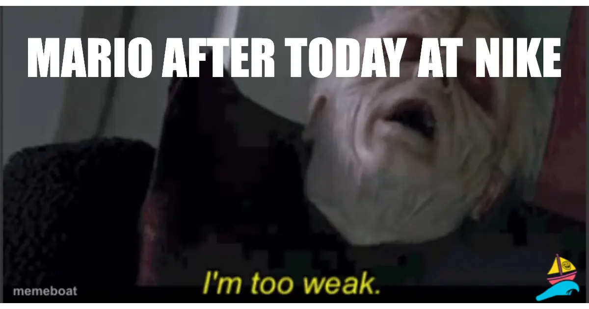 Mario after today at Nike