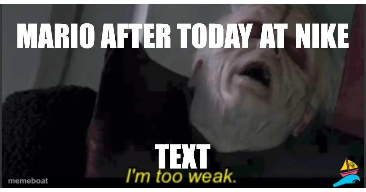 Mario after today at Nike