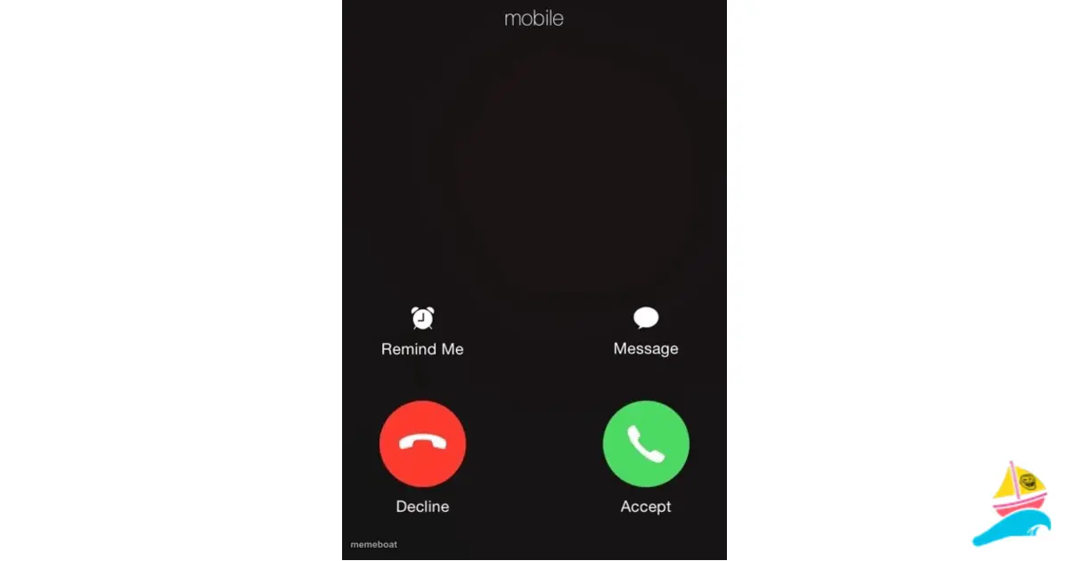 Incoming call meme