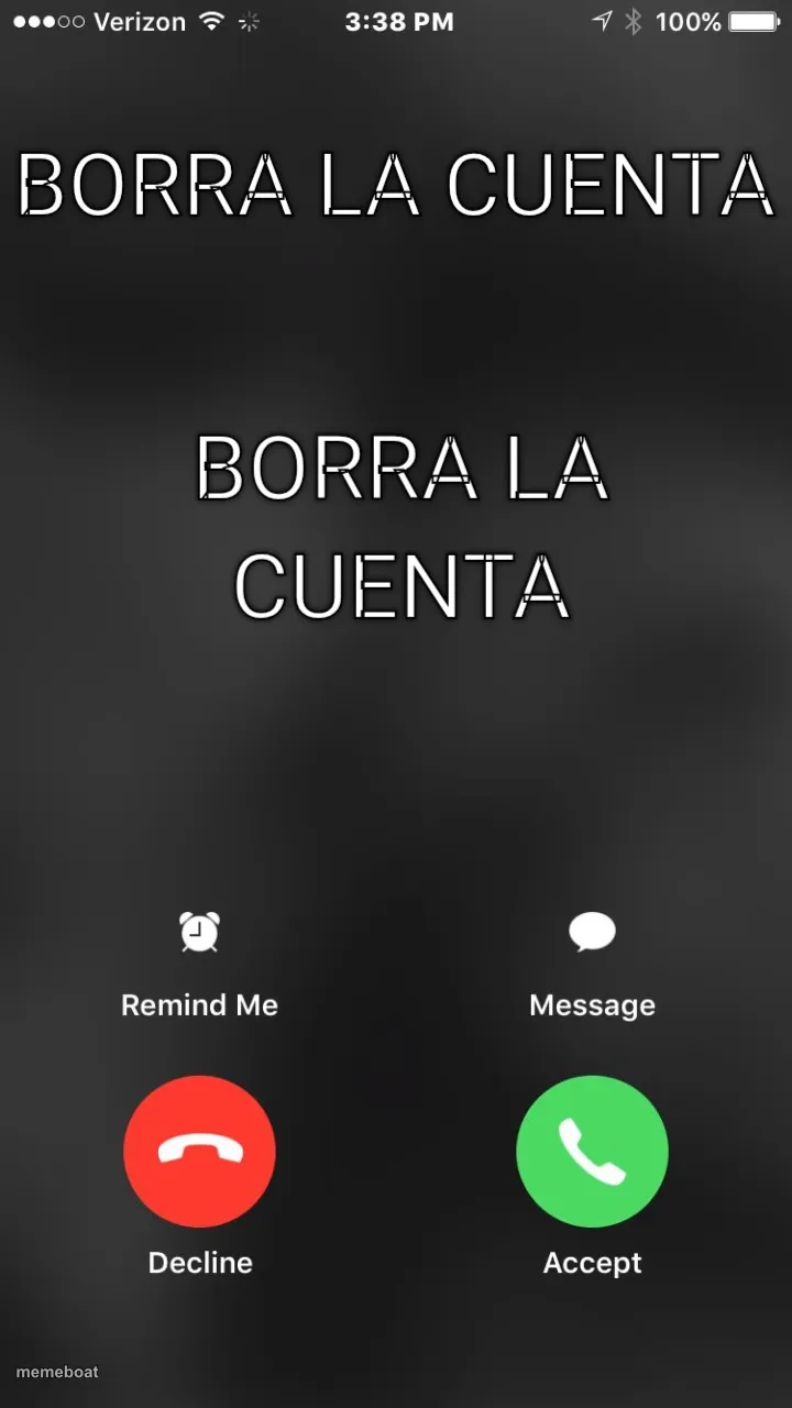 BORRA LA CUENTA