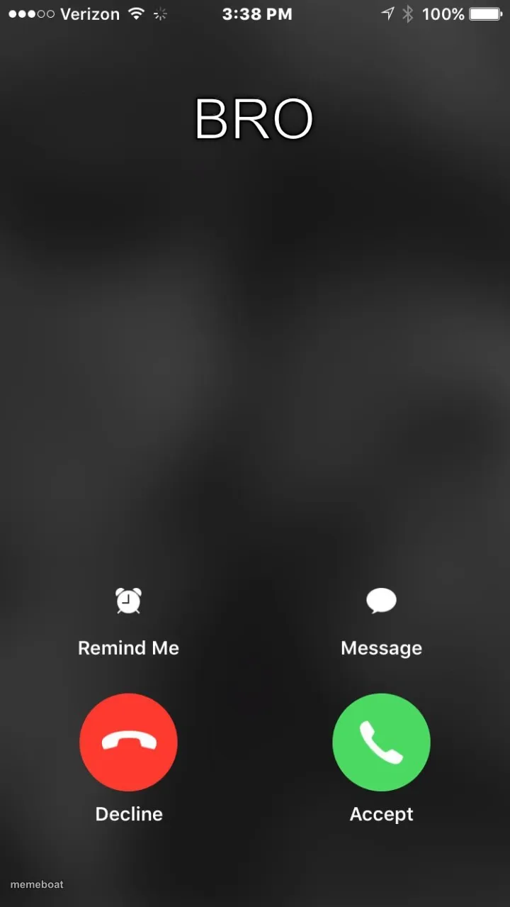 Incoming Phone Call meme created by the community