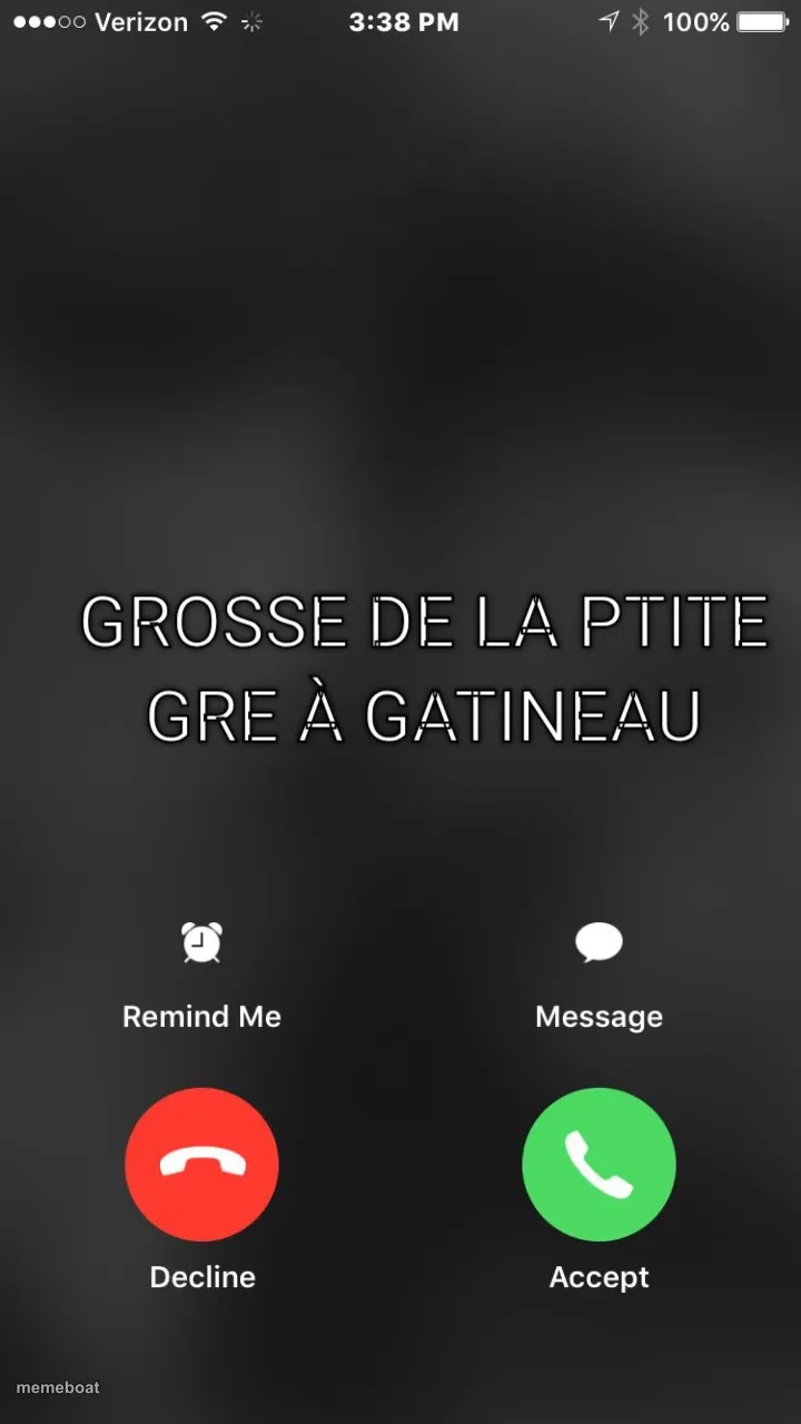 Incoming Phone Call meme created by the community