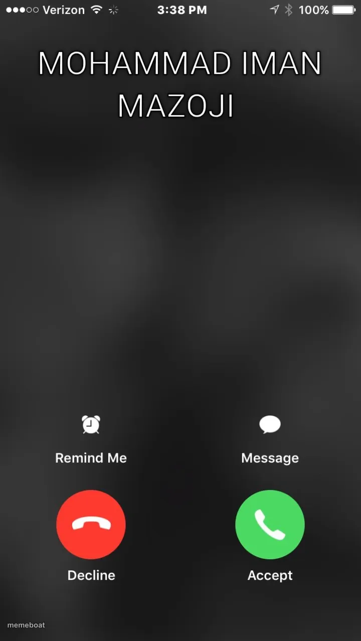 Incoming Phone Call meme created by the community