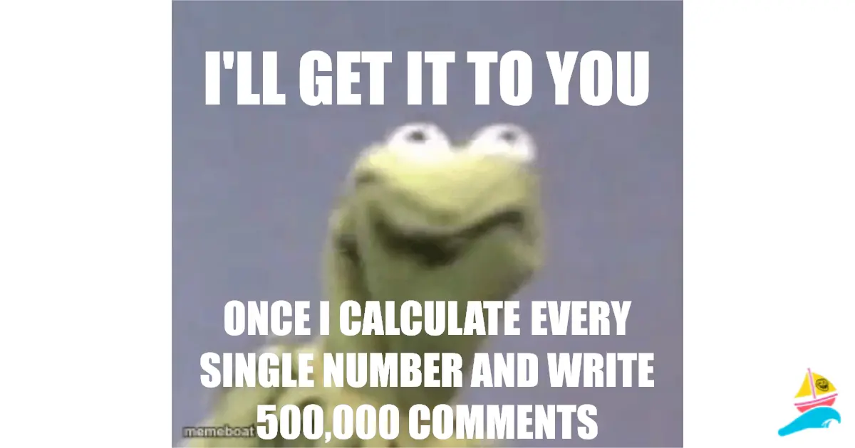 I'll get it to you