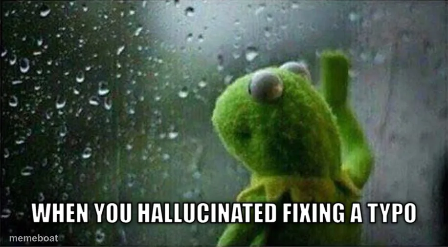 Kermit staring out of window meme created by the community