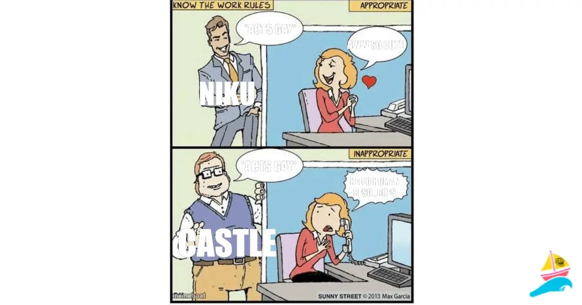 *acts gay*