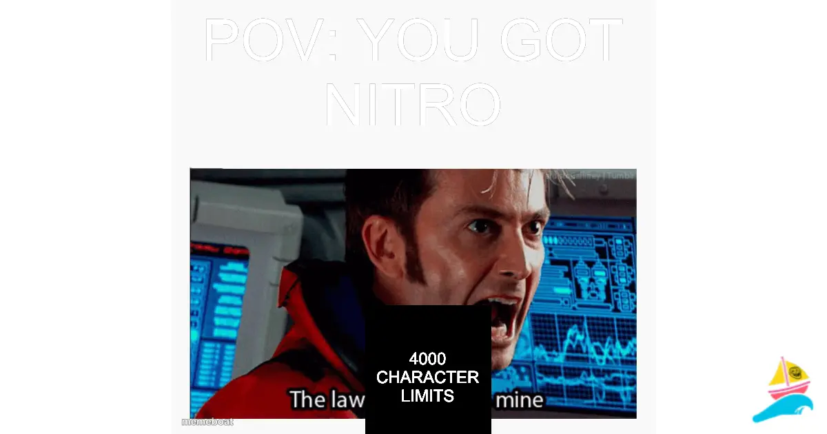 POV: You got Nitro