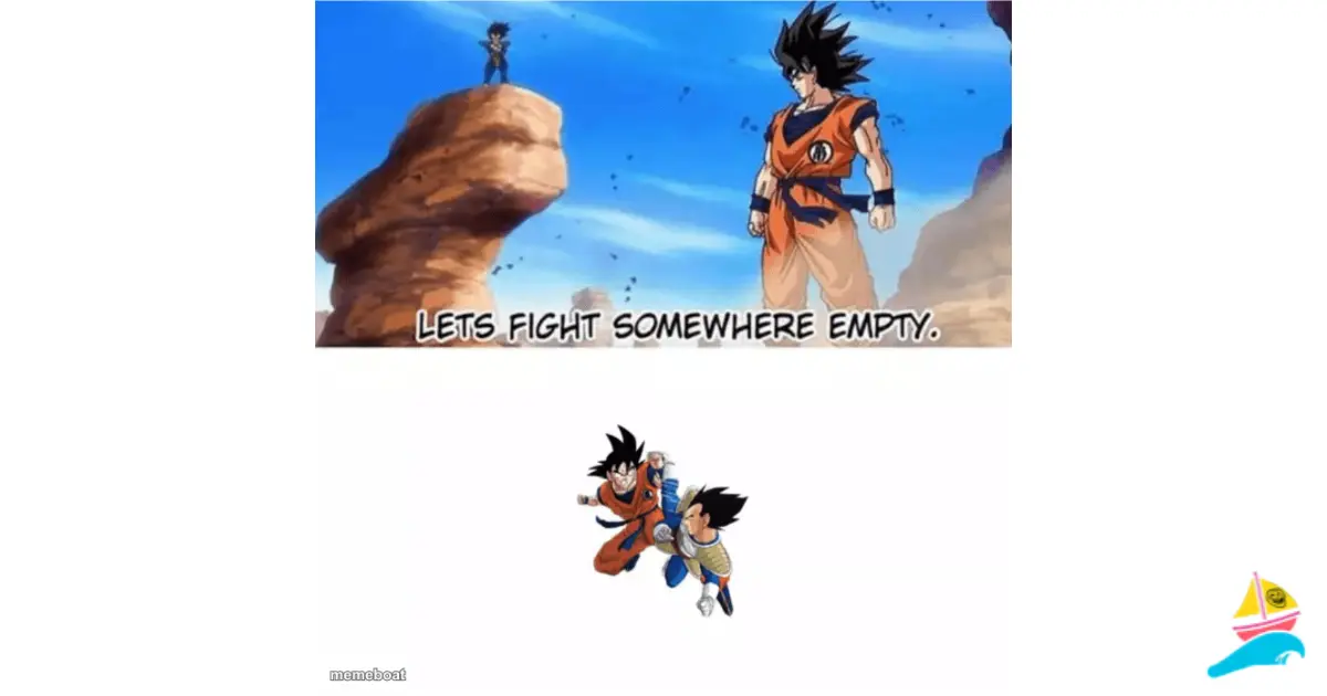 Let's fight somewhere empty. meme