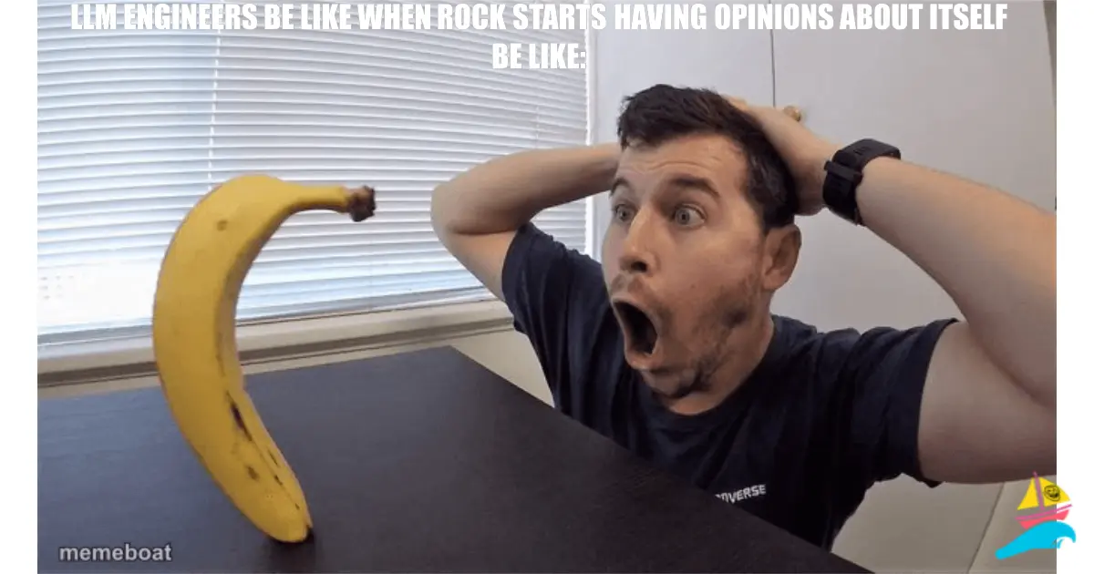 LLM engineers be like when rock starts having opinions abou…