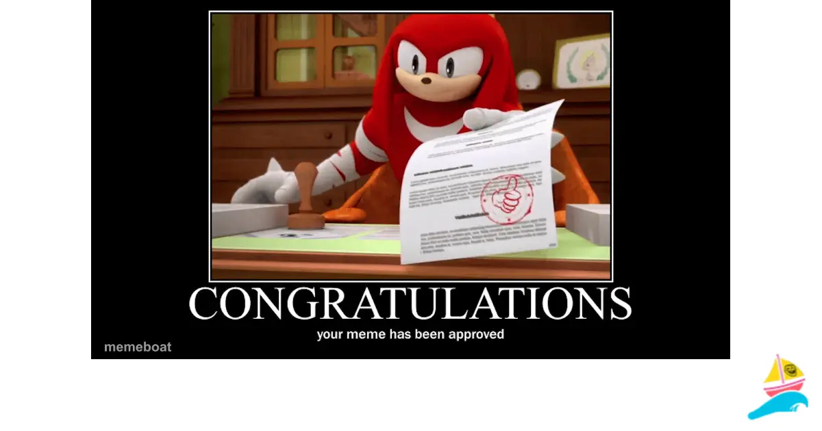 Meme approved Knuckles meme