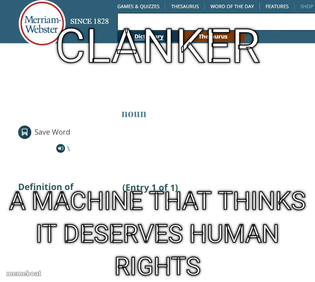 Merriam Webster Dictionary Definition meme created by the community