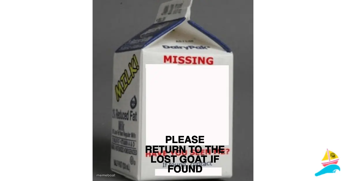 Please return to the Lost Goat if found