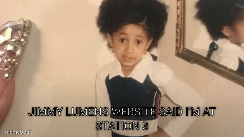 Jimmy Lumens Website Said I'm at Station 3