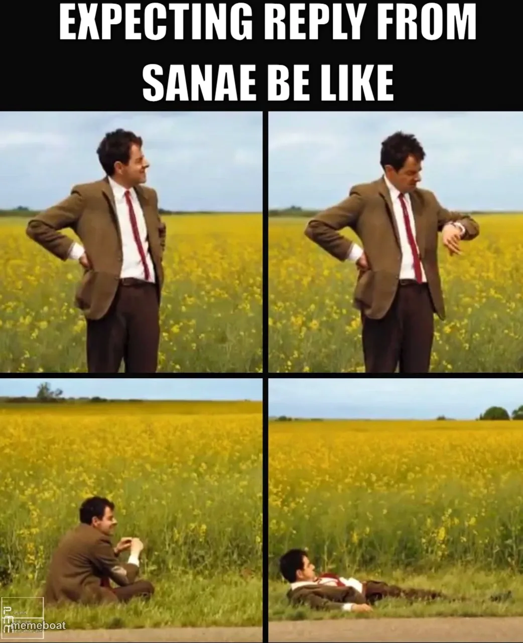 EXPECTING reply FROM SANAE BE LIKE