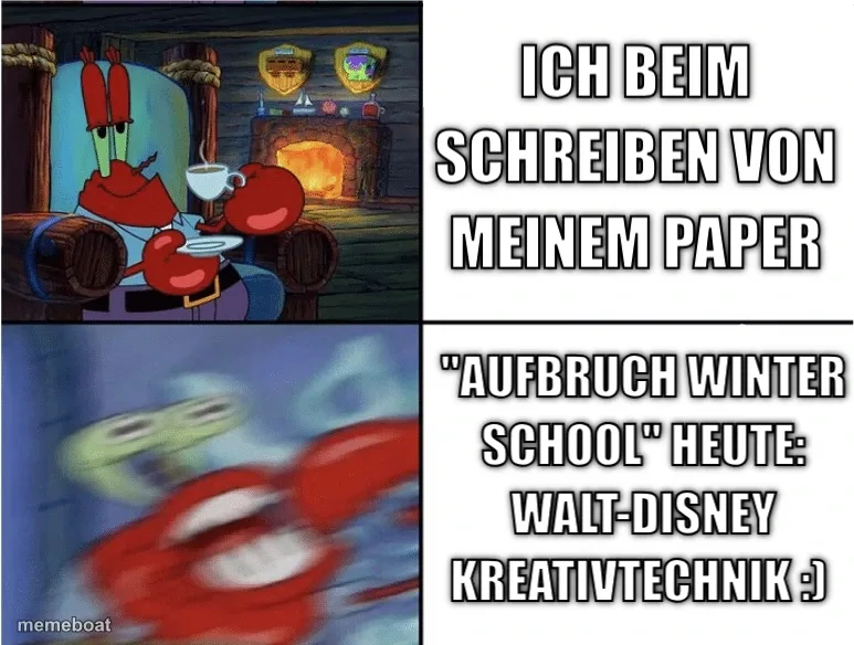 Ich beim schreiben von meinem Paper