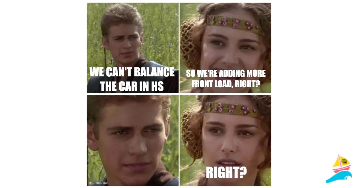 We can't balance the CAR in HS