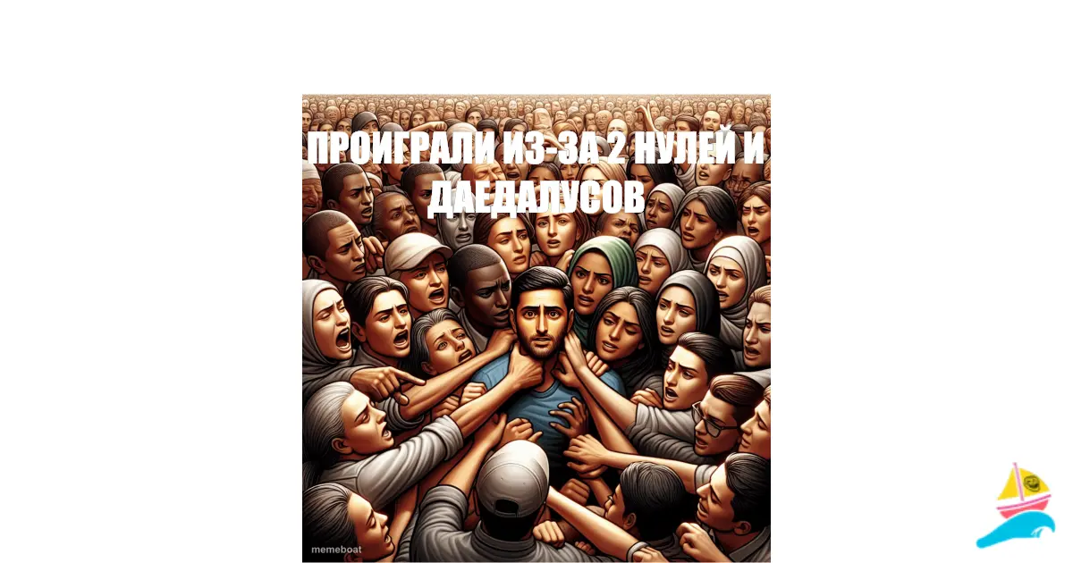 Проиграли из-за 2 нулей и даедалусов