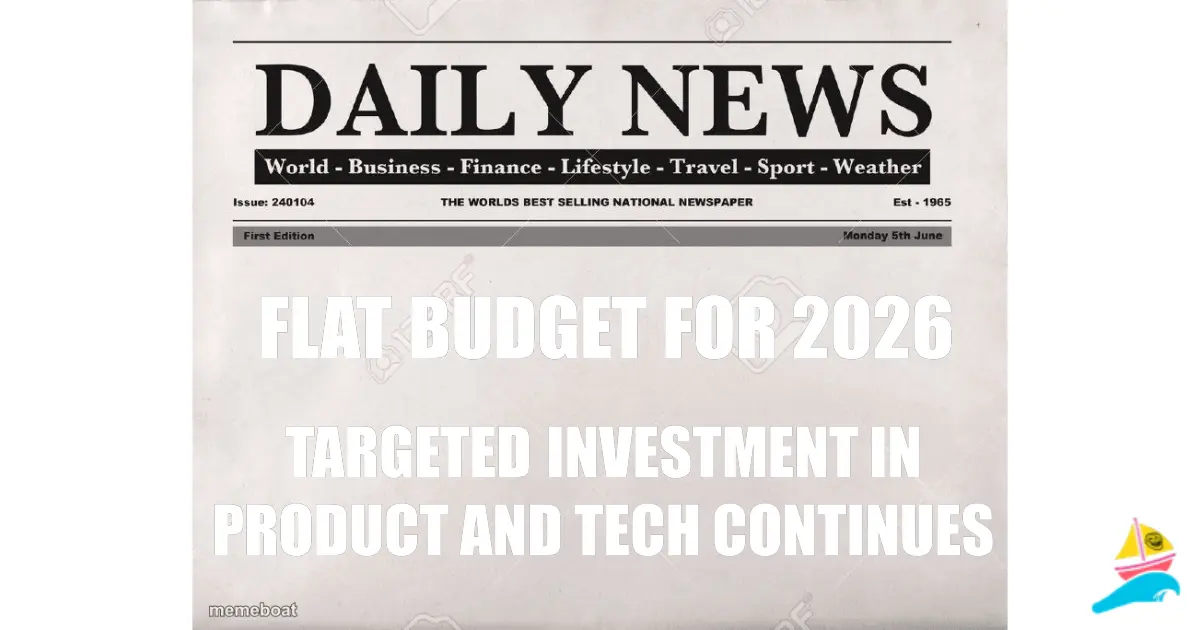 FLAT BUDGET FOR 2026