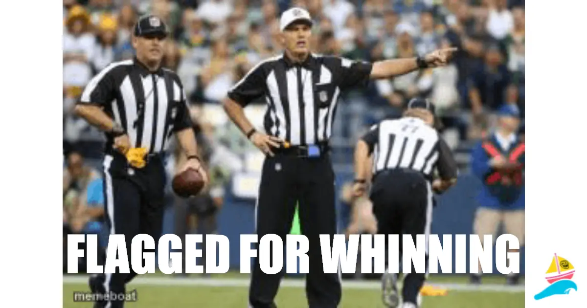 Flagged for whinning