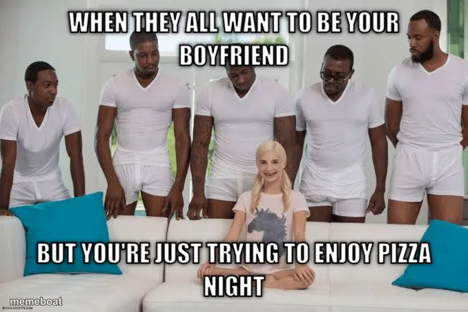 One girl five guys meme created by the community