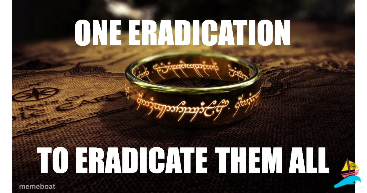 One eradication