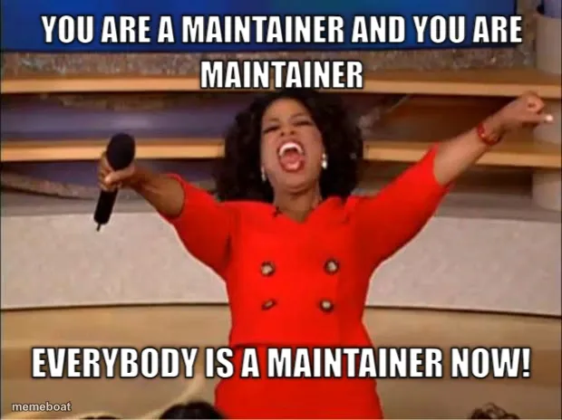 You are a Maintainer and You Are Maintainer