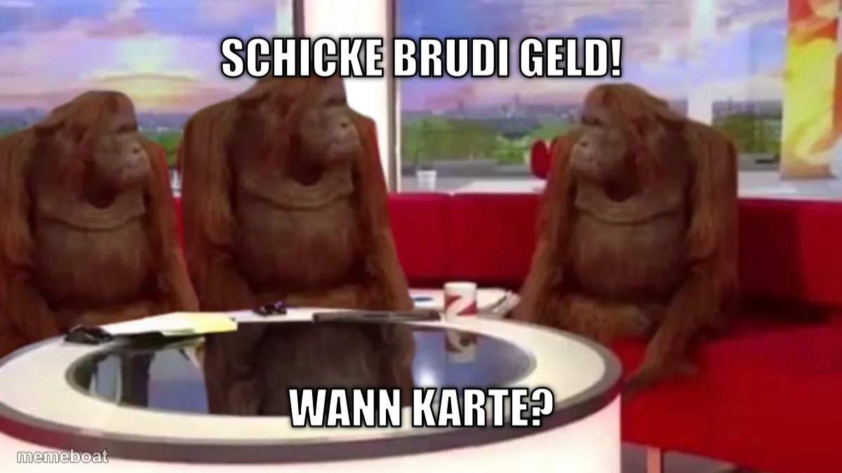 Orangutan News Panel meme created by the community