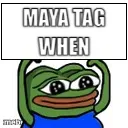 Pepe holding sign meme created by the community
