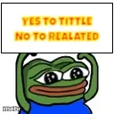 Pepe holding sign meme created by the community