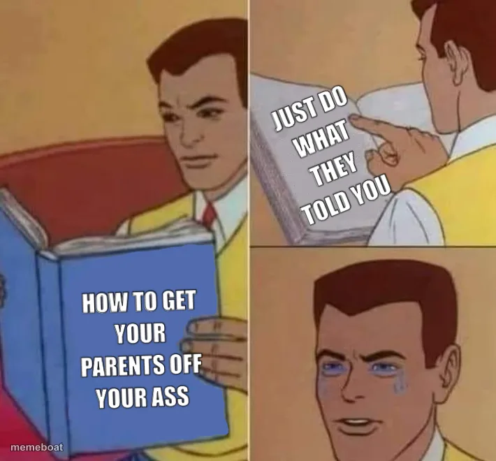 Peter Parker Reading Book & Crying meme created by the community