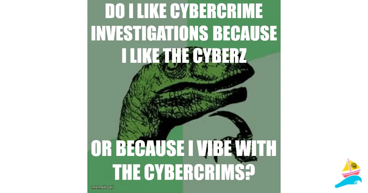 Do I like cybercrime investigations because I like the cybe…