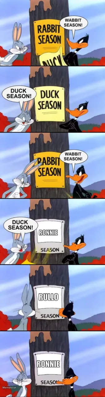 Rabbit Season Duck Season meme created by the community