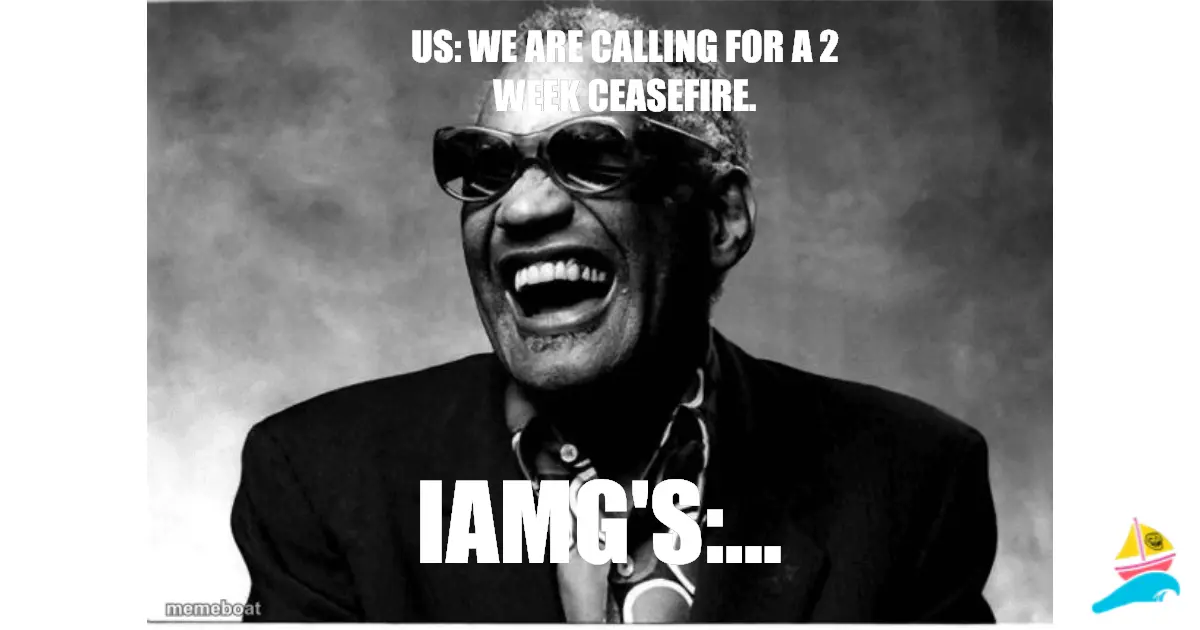 US: We ARE CALLING FOR A 2 WEEK CEASEFIRE.