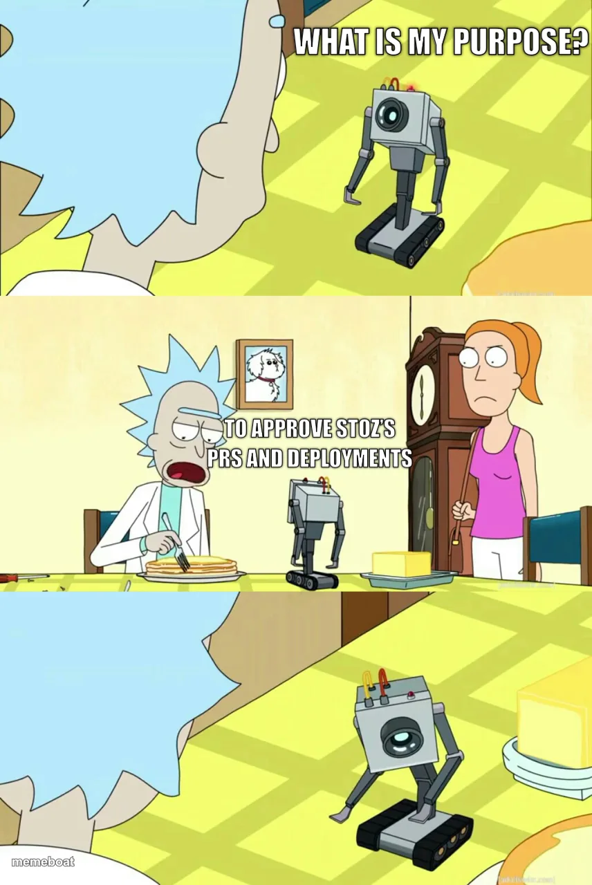 Rick and Morty Robot Purpose meme created by the community