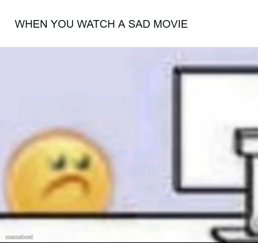 WHEN YOU WATCH A SAD MOVIE