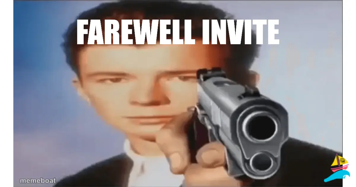 Farewell invite