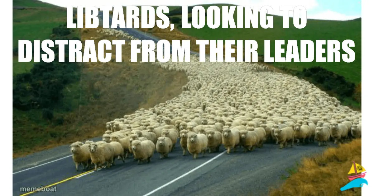 Libtards, looking to distract from their leaders