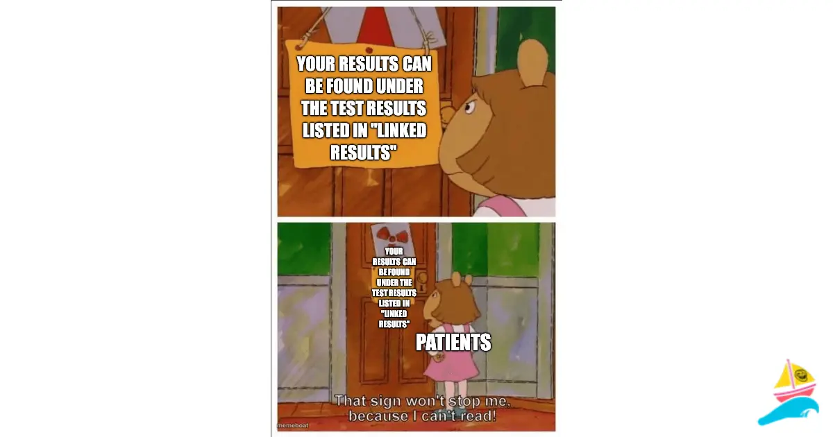 Your results can be found under the test results listed in…