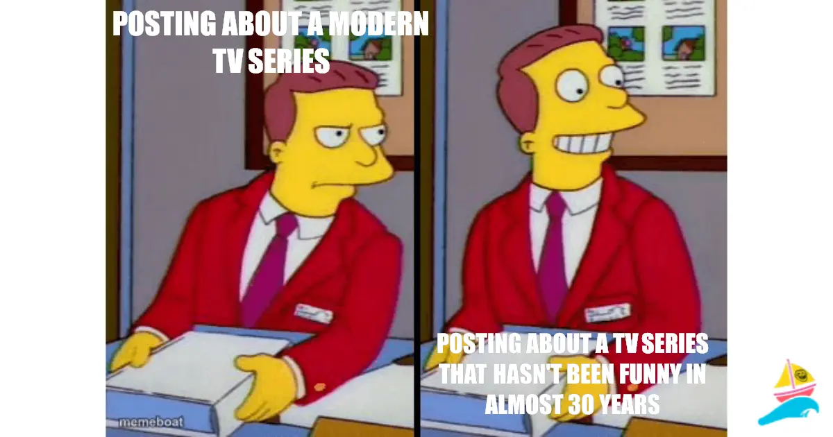 Posting about a modern TV series