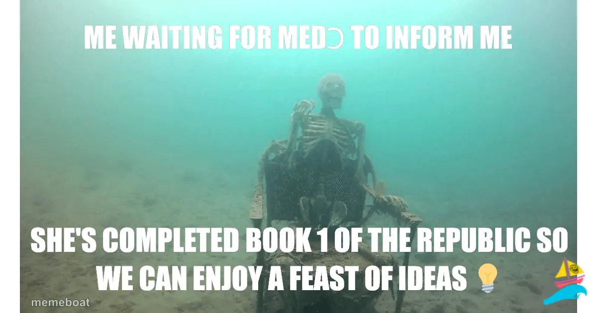 Me waiting for Medɔ to inform me