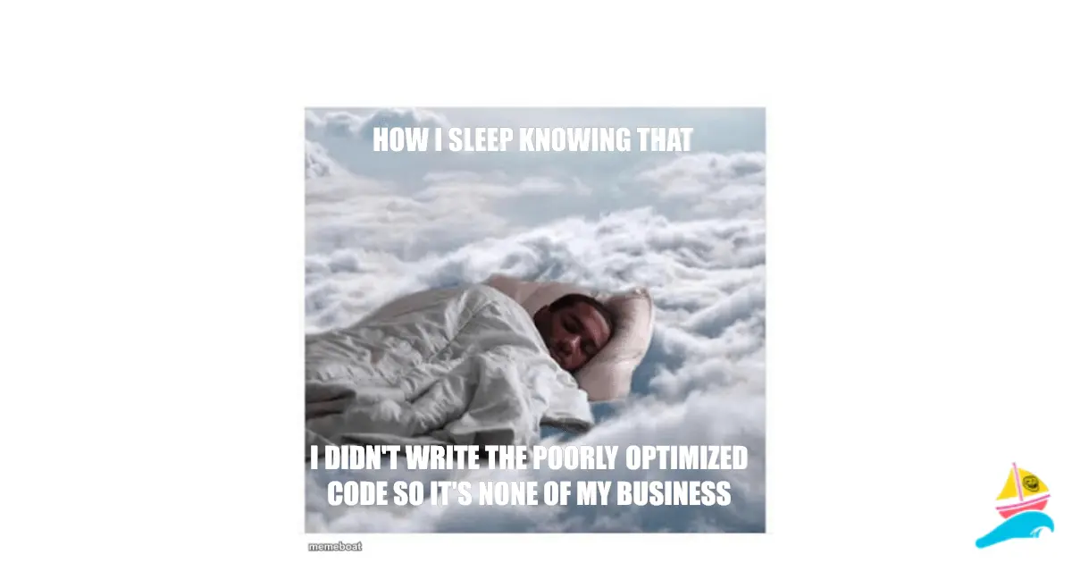 How I sleep knowing that