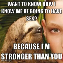 Sloth Whisper meme created by the community