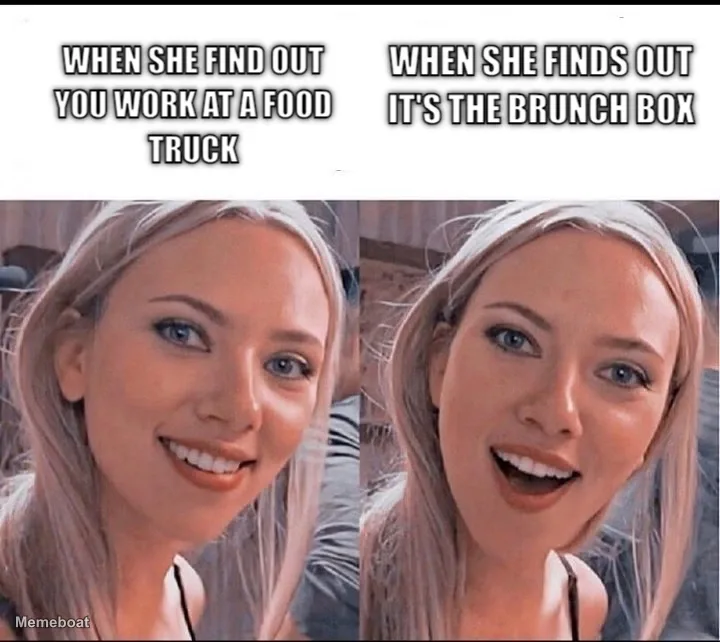 smiling blonde girl meme created by the community
